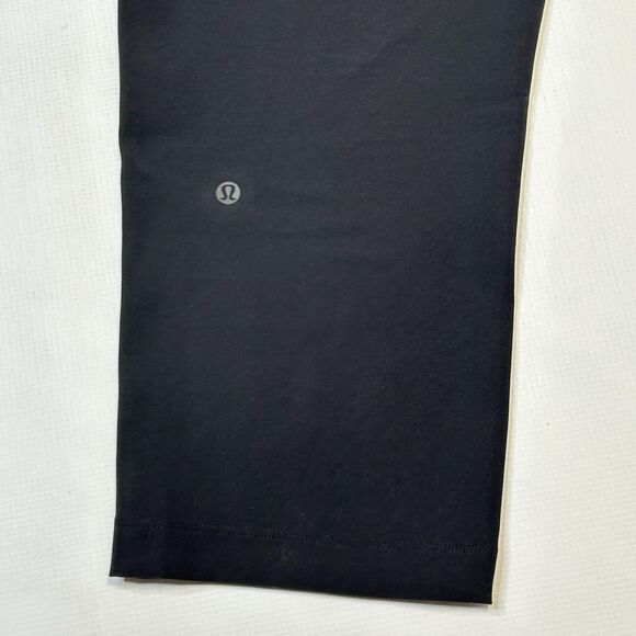 Lululemon On The Fly Crop Pants Womens 10 Black Woven 23" Ism Drawstring Pockets - Picture 7 of 14